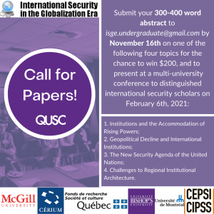 Call for Papers - QUSC